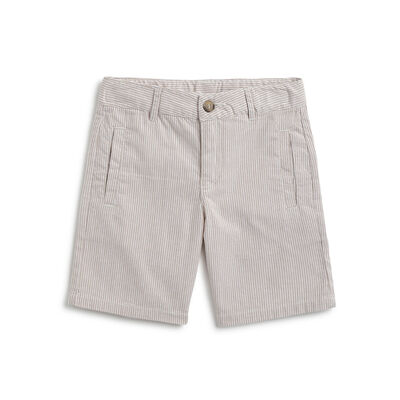 Boys Natural Striped Solid Shorts